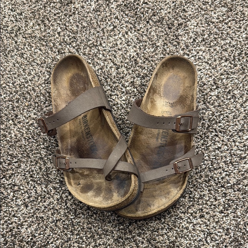 Birkenstock Mocha Double Strap Sandals